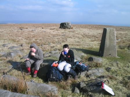 Liam and Jimmy on their 2nd soup break of the day!