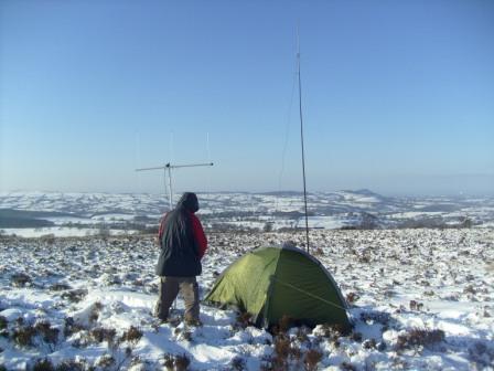 Our combined VHF & HF station ready to go