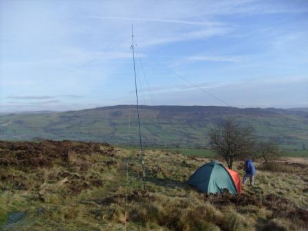 The antennas and "shack"