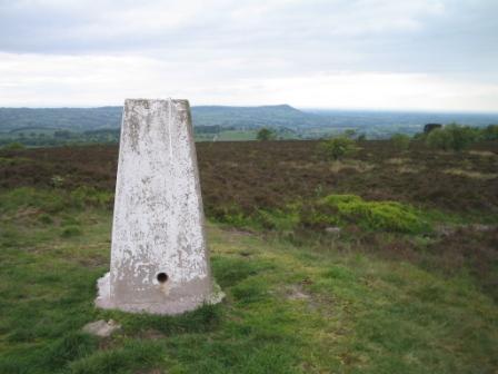 Trig point on Gun summit