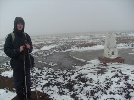 Jimmy at the Brown Knoll trig point