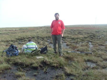 Tom M1EYP on the true summit of Hail Storm Hill