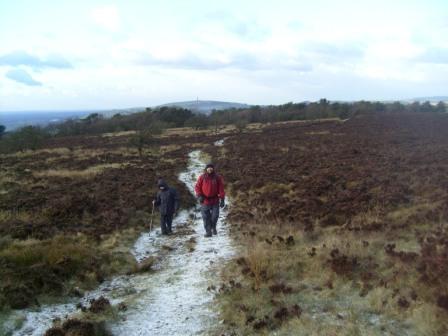 Liam & Tom approaching the summit