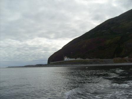 Looking back as we sailed away from Ailsa Craig