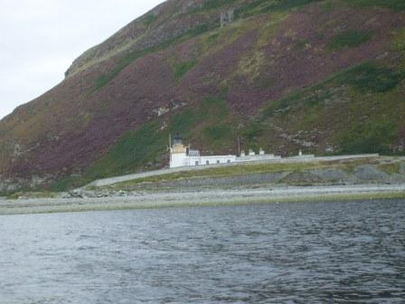 Nearly there at the island, good view of the castle and the lighthouse