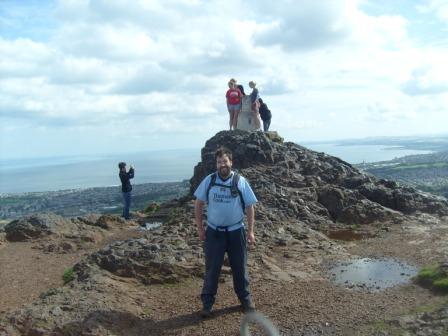 Tom on Arthur's Seat summit