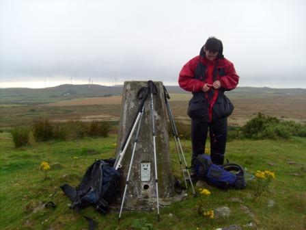 Jimmy getting ready on Cairn Pat