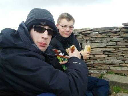 Jim & Ed having lunch