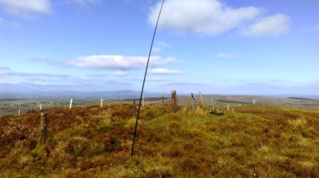 Tom's antenna at the summit