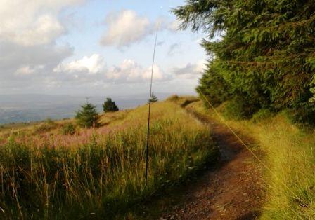 HF antenna and the descent path