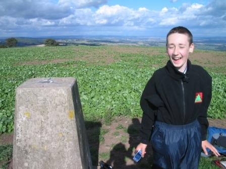 Jimmy at the summit of Edmund's Tump GW/SW-020