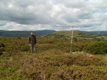 Jimmy MW3EYP/P on the summit of Bryn Arw