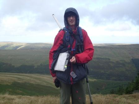 Jimmy, near the summit of Pen y Gadair Fawr