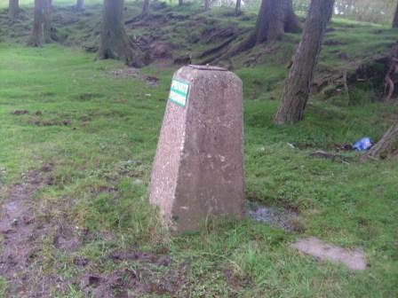 Strange pillar on the other side of the dam