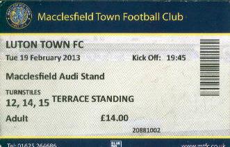 v Luton Town, 2013