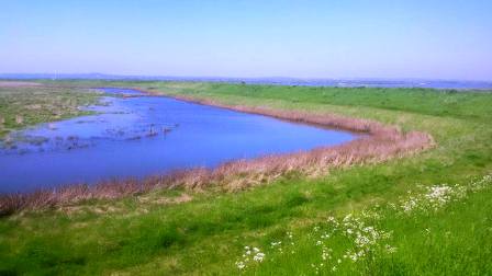 Following the path around the sea wall