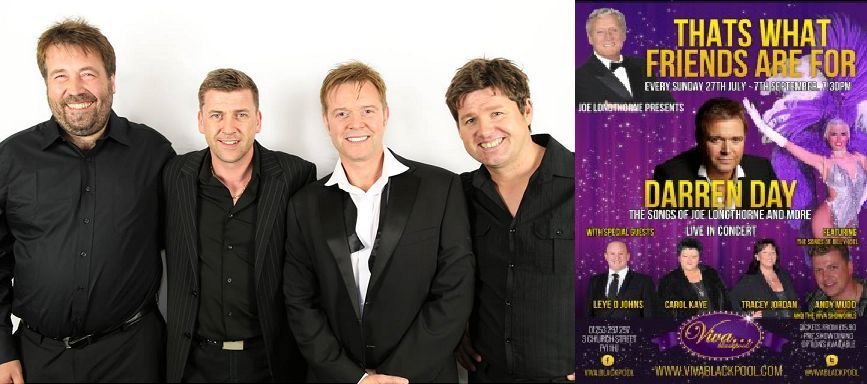 Sunday nights with Andy Mudd and Darren Day at Viva Blackpool