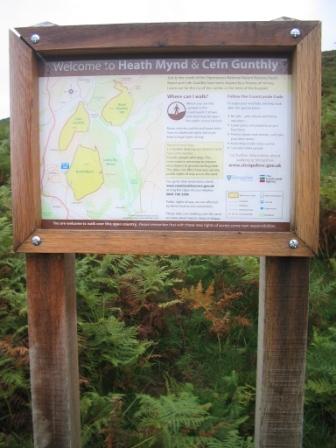 Information board close to the start of the walk