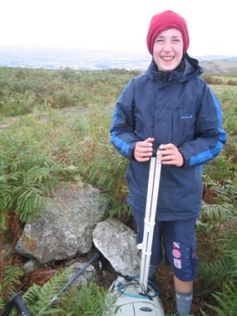 Jimmy at the true summit of Bradnor Hill