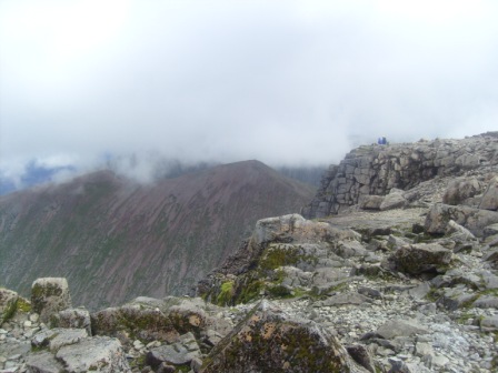 Edge of the summit plateau