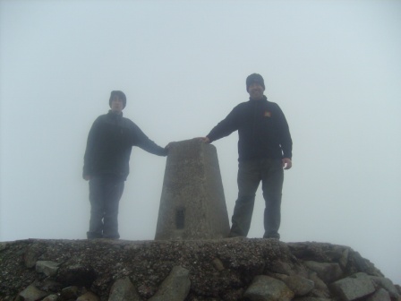 Jimmy and Tom attain the summit