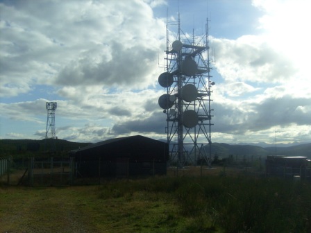 Transmitter masts on Cruim Leacainn