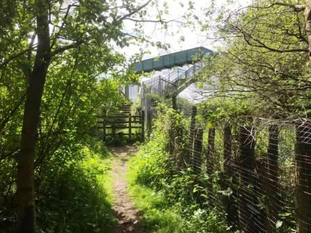 First railway footbridge