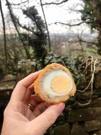 A Tom & Jimmy homemade Scotch egg!