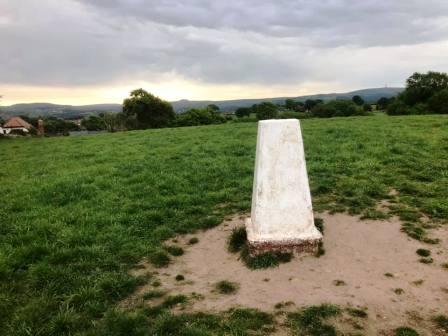 Trig point on New Farm ("Great Weston Fell"!)