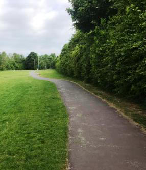 Flower Pot Greenway approaching Flower Pot junction