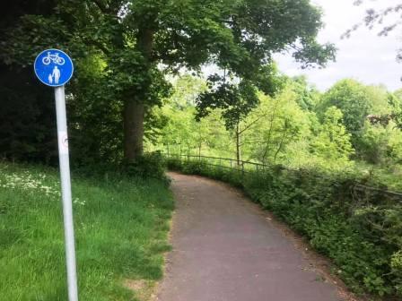 Flower Pot Greenway approaching Chester Road