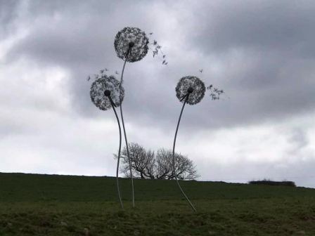 'Blowy' sculpture at Underbank