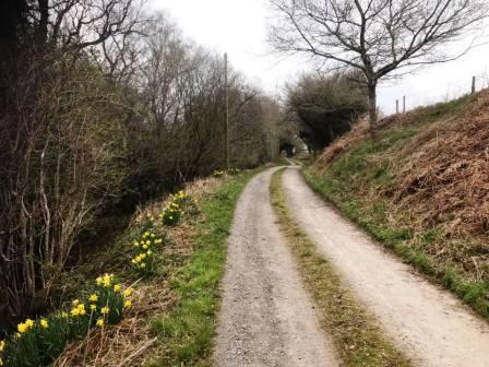 Bridleway track up from Underbank