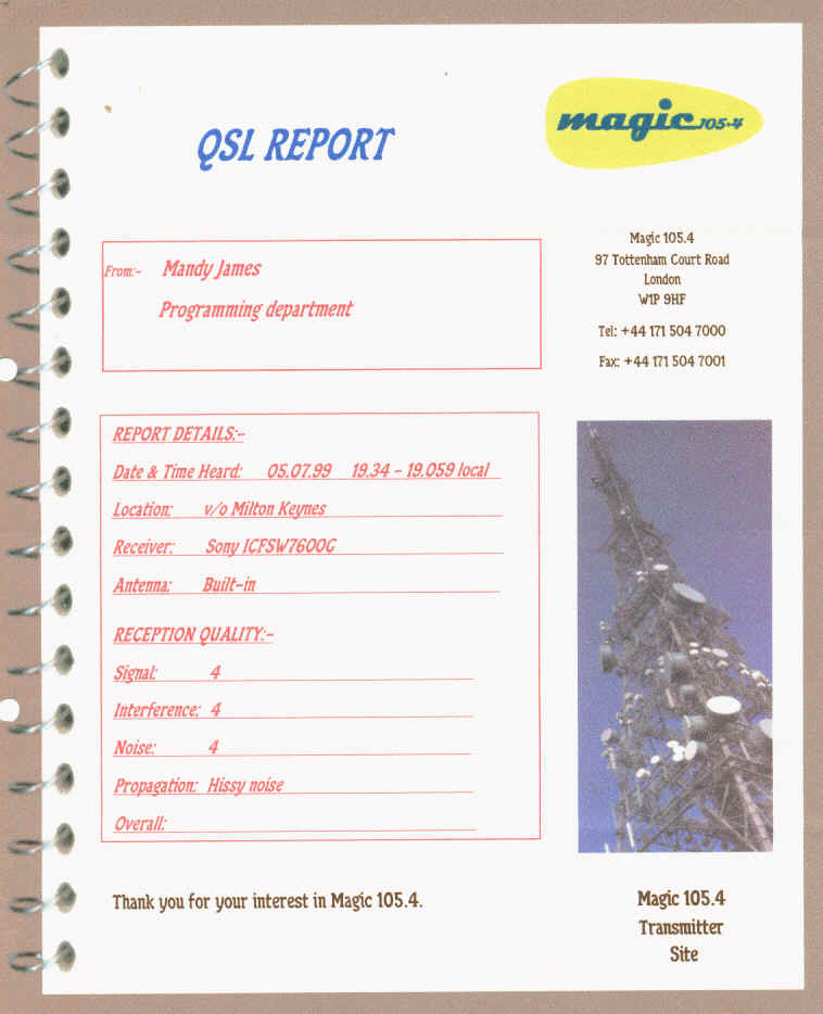 Magic 105.4, London
