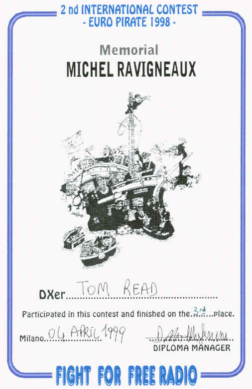 2nd Michel Ravigneaux Europirate Contest, 1998