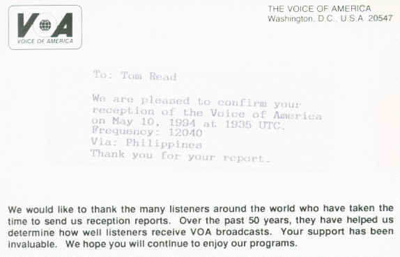 VOA via Philippines