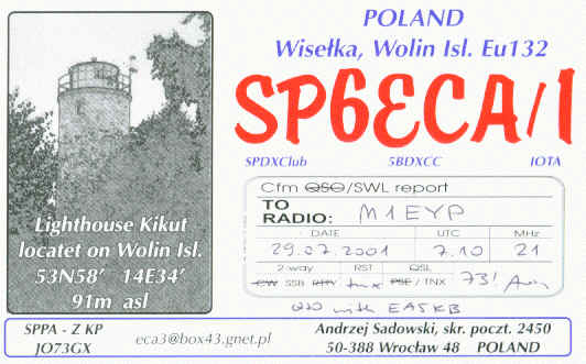 SP6ECA/1, Wolin Island EU-132