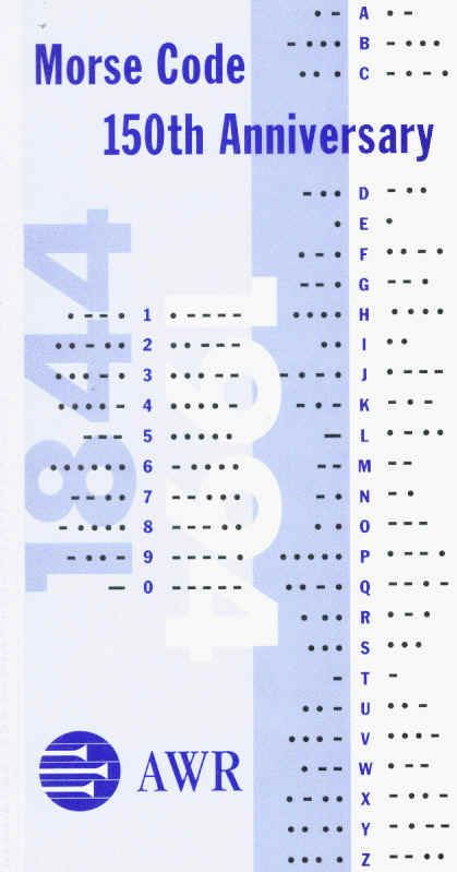 AWR morse code QSL