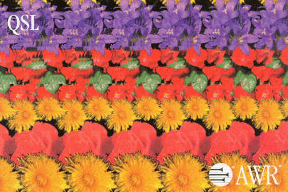 AWR Hidden Image QSL card