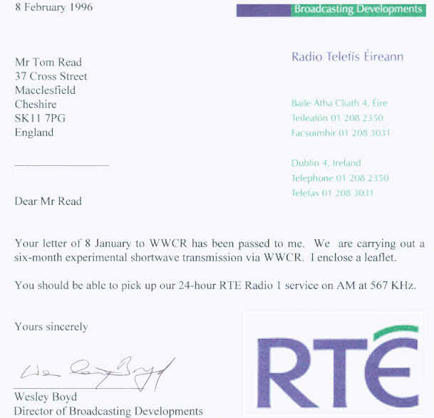 RTE via WWCR