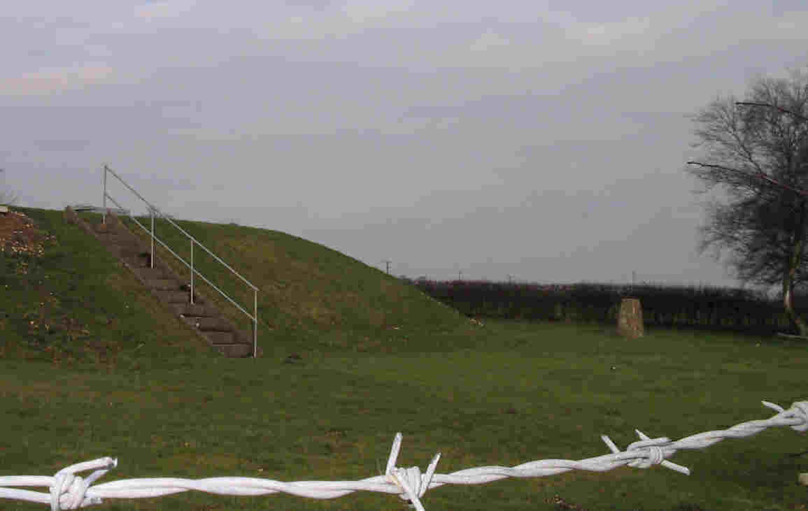 The trig point on Bishop Wilton Wold