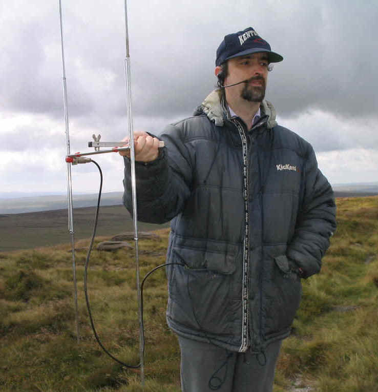 Mike G4BLH on Boulsworth Hill