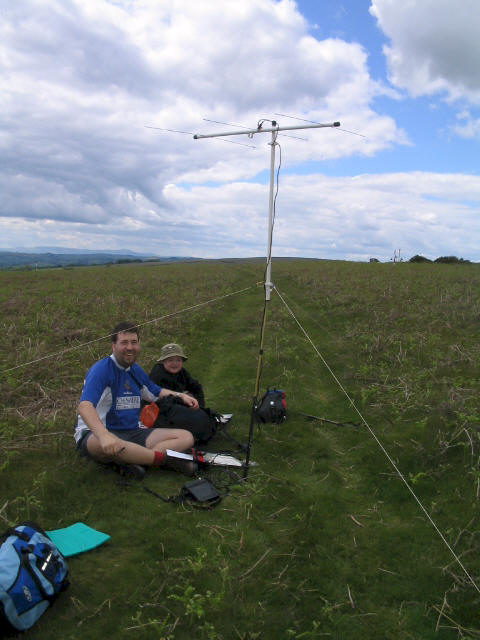 Tom, Liam and SOTA Beam on Bradnor Hill