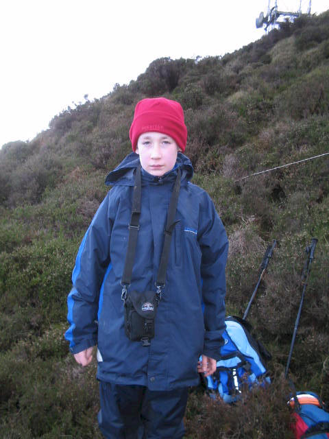 Jimmy on Brown Clee Hill