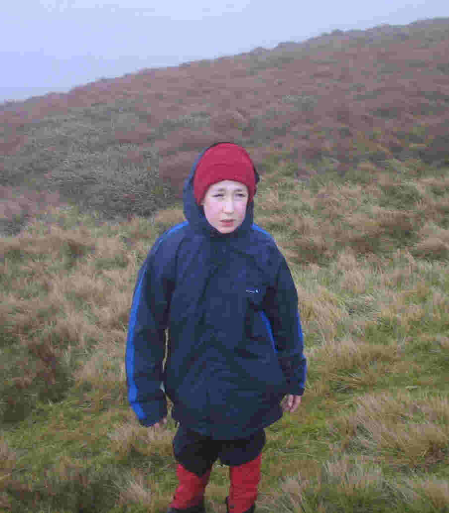 Jimmy ascending Moel Sych en route to Cadair Berwyn