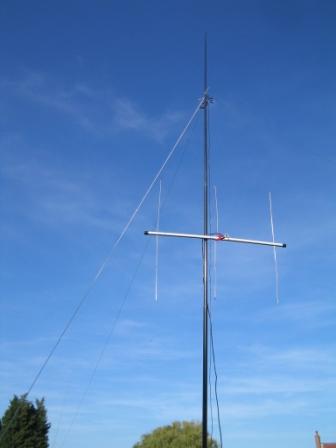 Our amateur radio antennas at the campsite