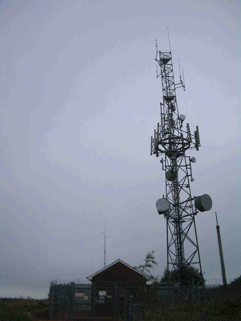 The transmitter and buildings on Christ Cross