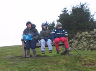 Richard GW3CWI/P, Lewis + Liam on Corndon Hill