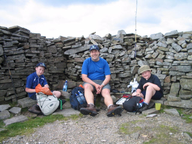 Jimmy, Tom M1EYP/P and Liam activating Cross Fell G/NP-001