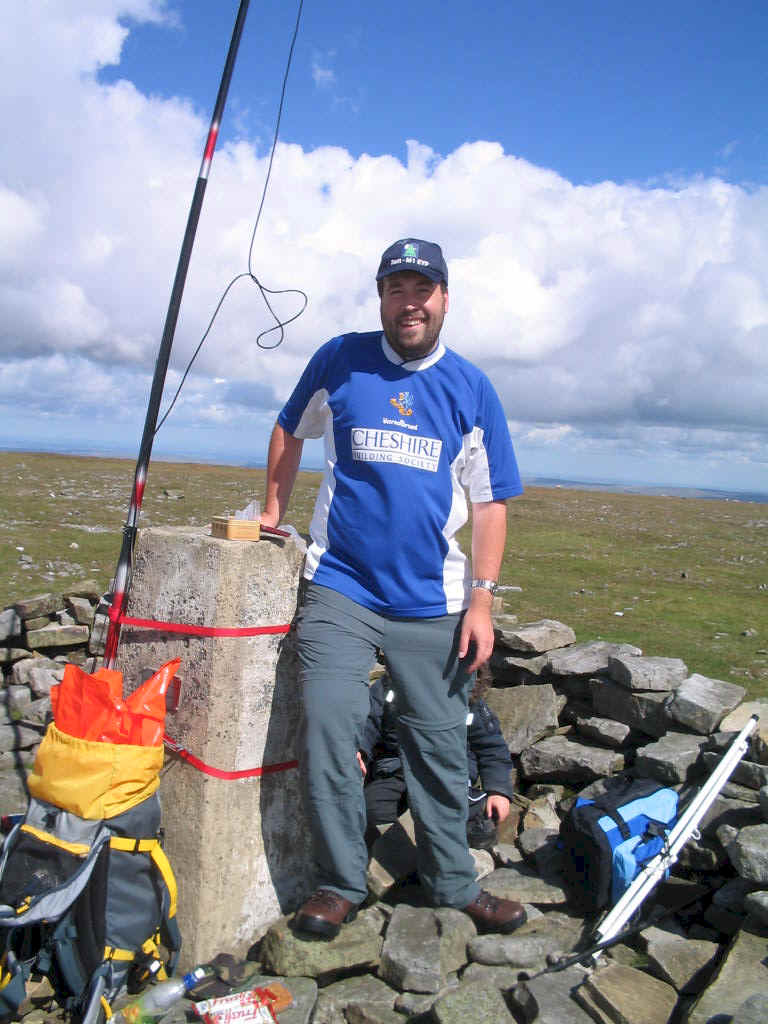 Tom GX4BJC/P at the summit of Cross Fell G/NP-001